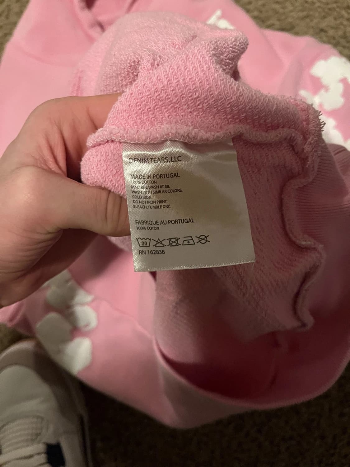 데님 티어스 더 코튼 리쓰 후드티 핑크 상품이미지6