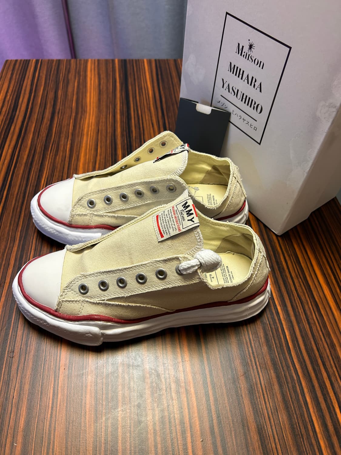 메종 미하라 야스히로 피터슨 OG 솔 캔버스 로우탑 EU 42 상품이미지4