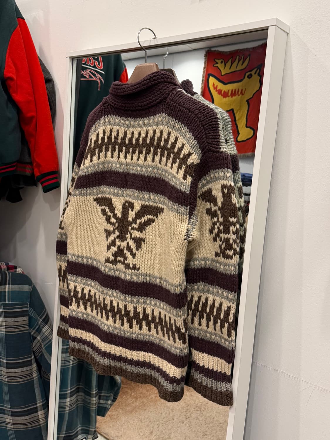 Vtg 빈티지 썬더버드 코위찬 니트 집업 상품이미지4