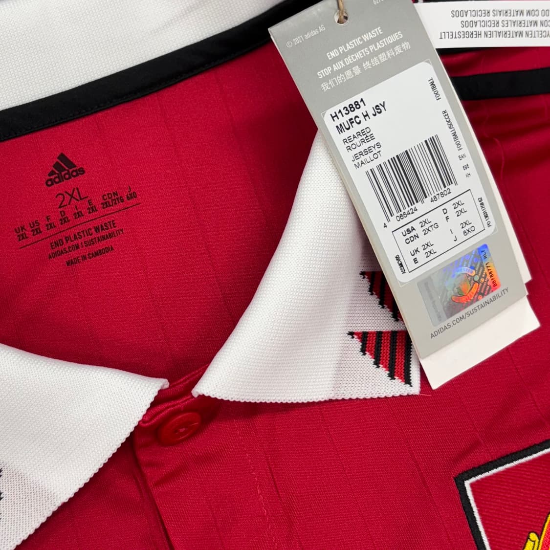 아디다스 22 23 맨체스터 유나이티드 맨유 홈 브루노 페르난데스 유니폼 상품이미지5