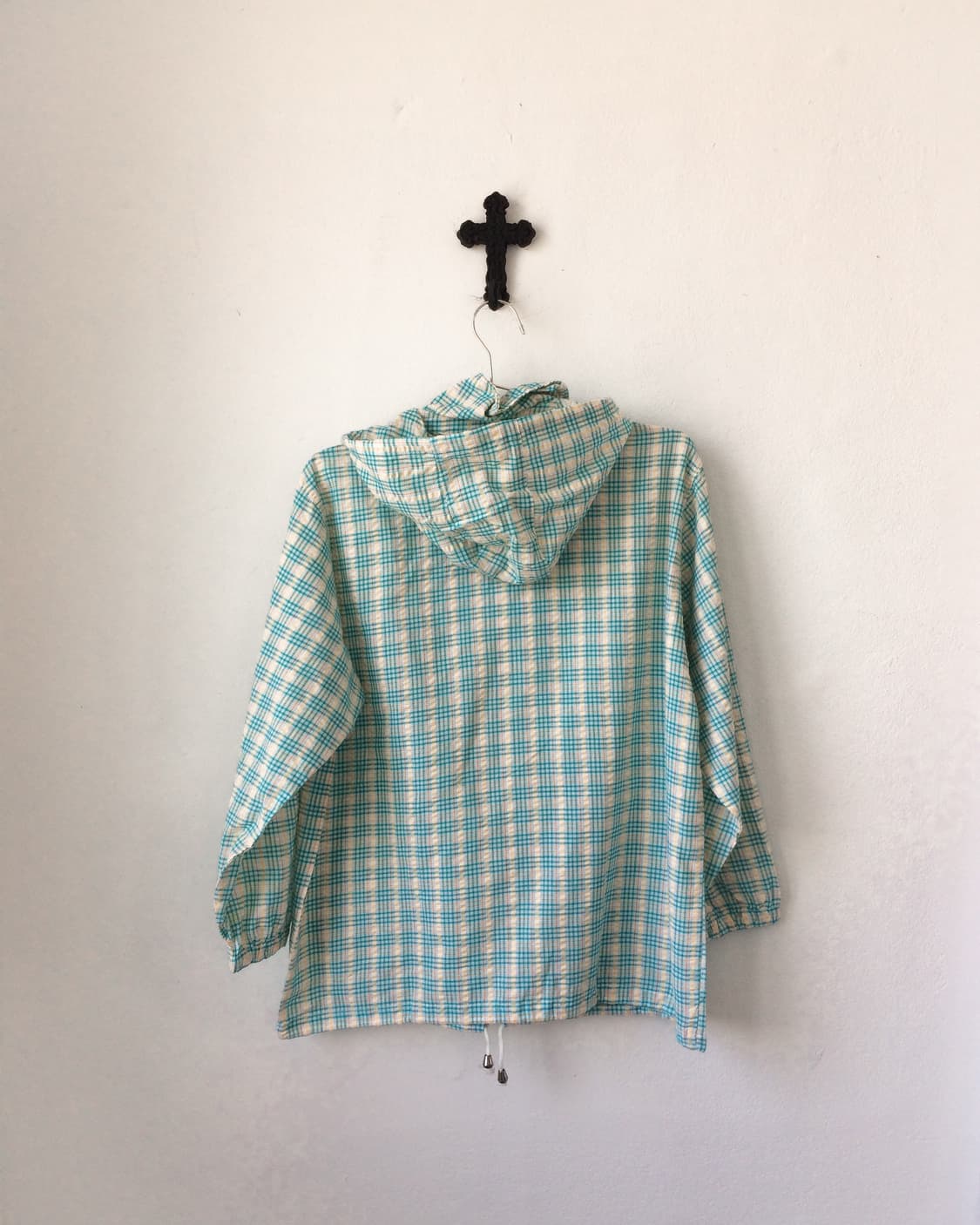 Check pattern hood zip up 상품이미지3