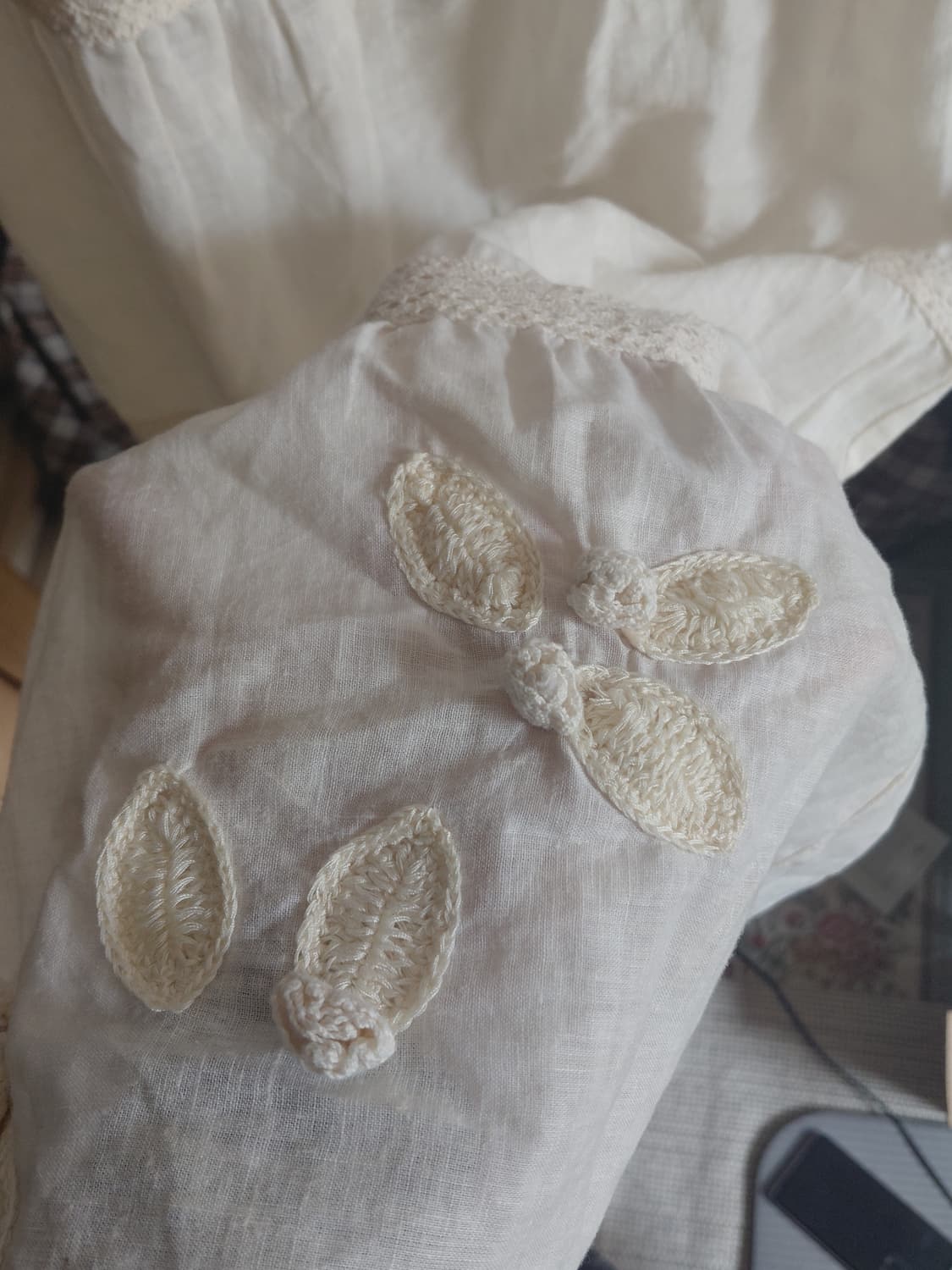 [일본빈티지] 아이보리 레이스 캉캉 롱 스커트 상품이미지3