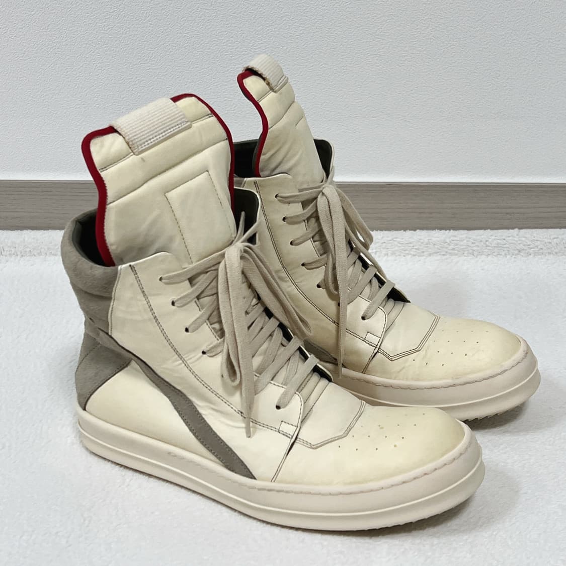 릭오웬스 19FW 지오바스켓 Off-White 밀크 펄 상품이미지2