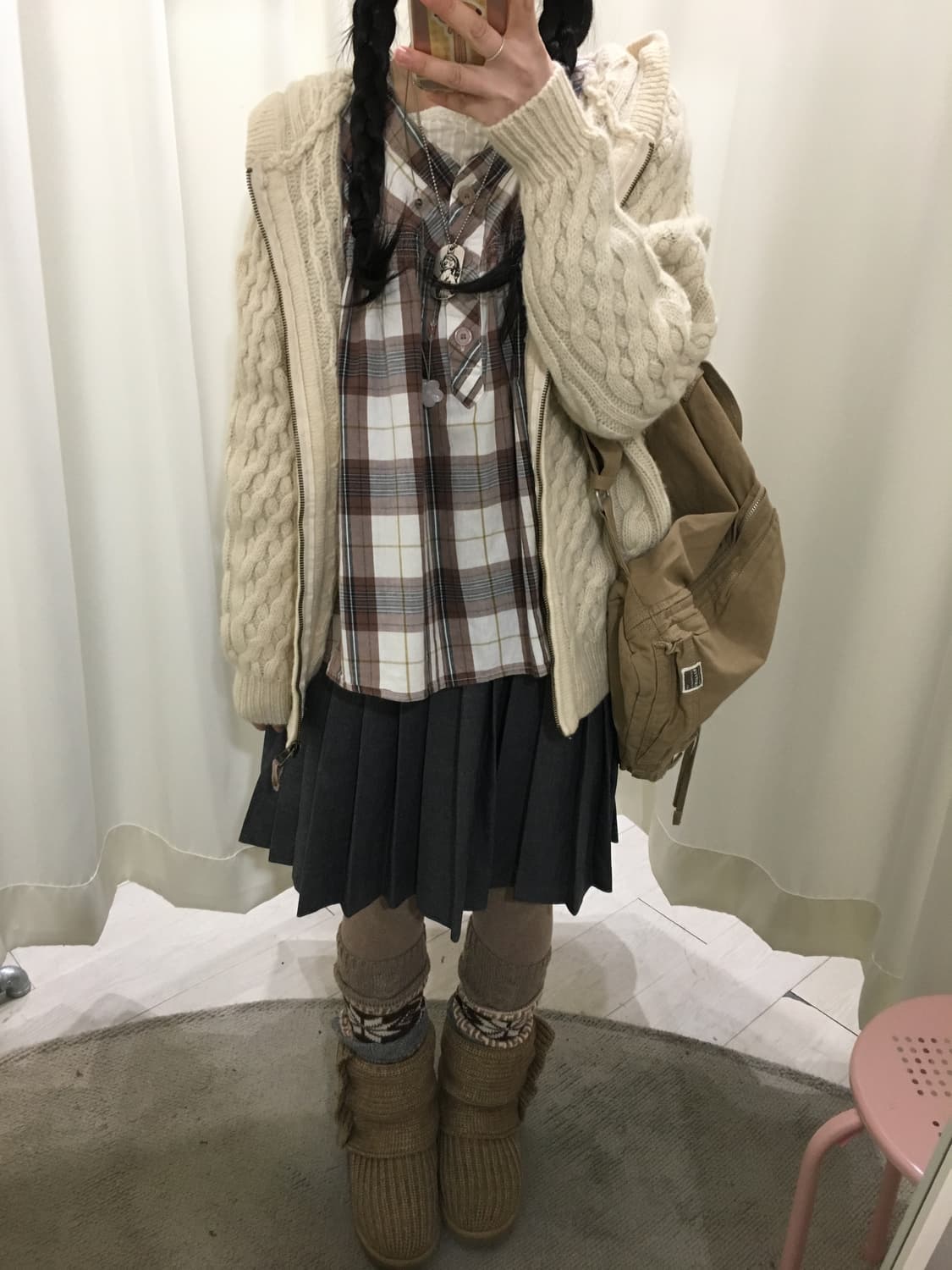 flash up wool hoodie cardigan 상품이미지3