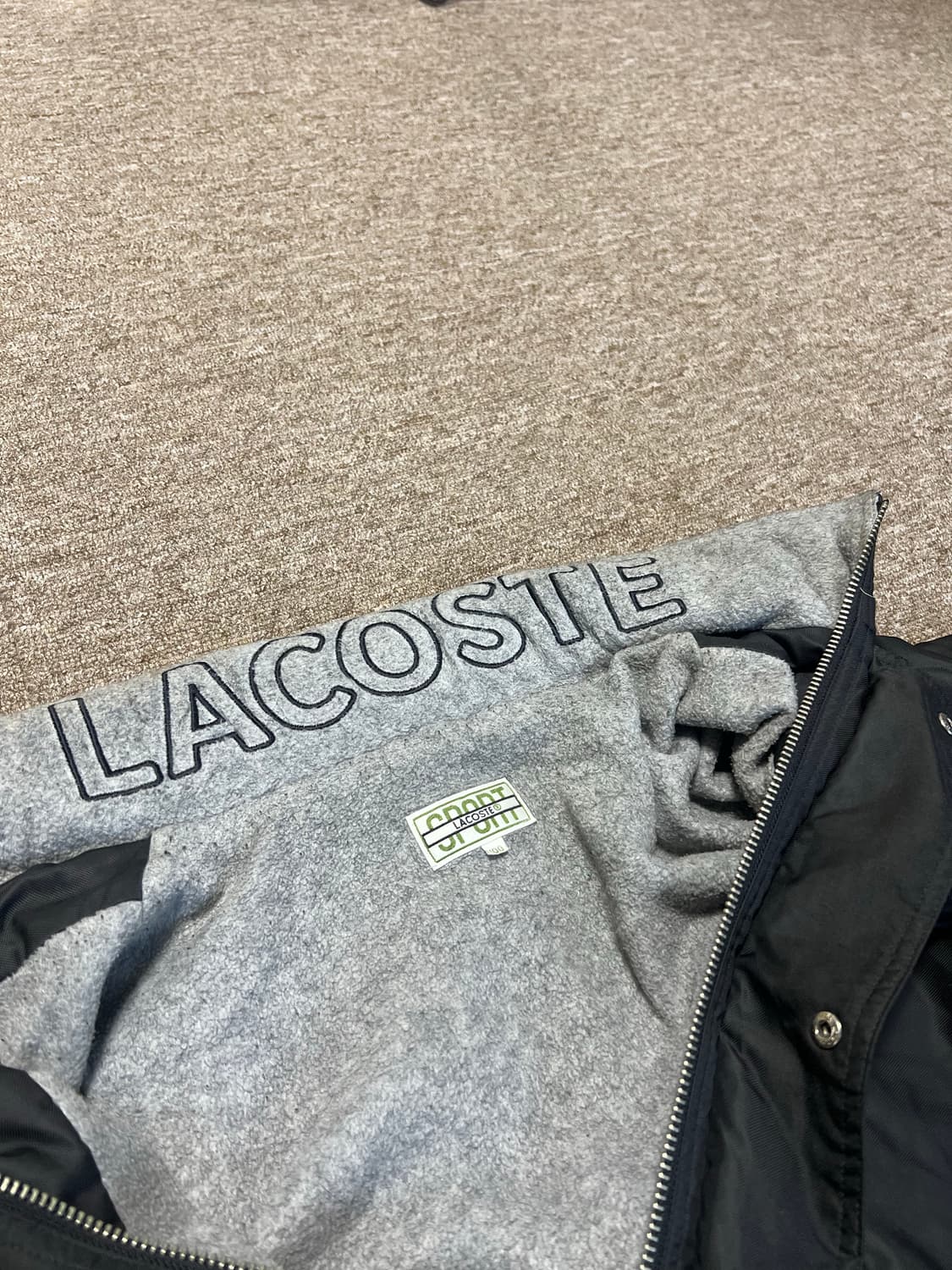 라코스테 올드스쿨 블랙 자켓 100 상품이미지5