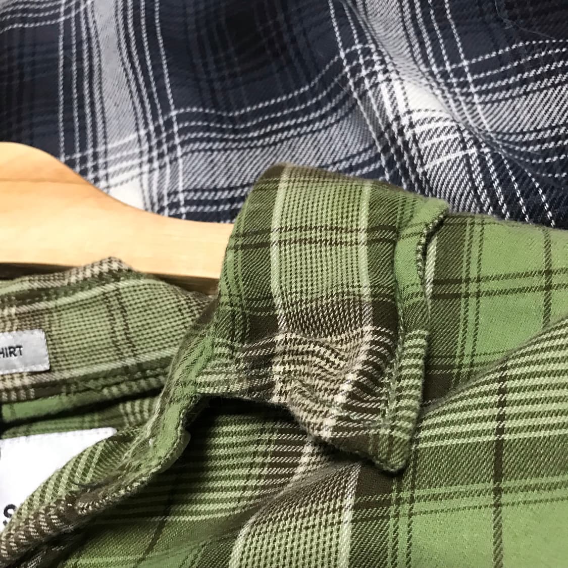 재팬 니코앤드 유틸리티 와이어 카라 체크셔츠 레귤러오버핏 상품이미지7