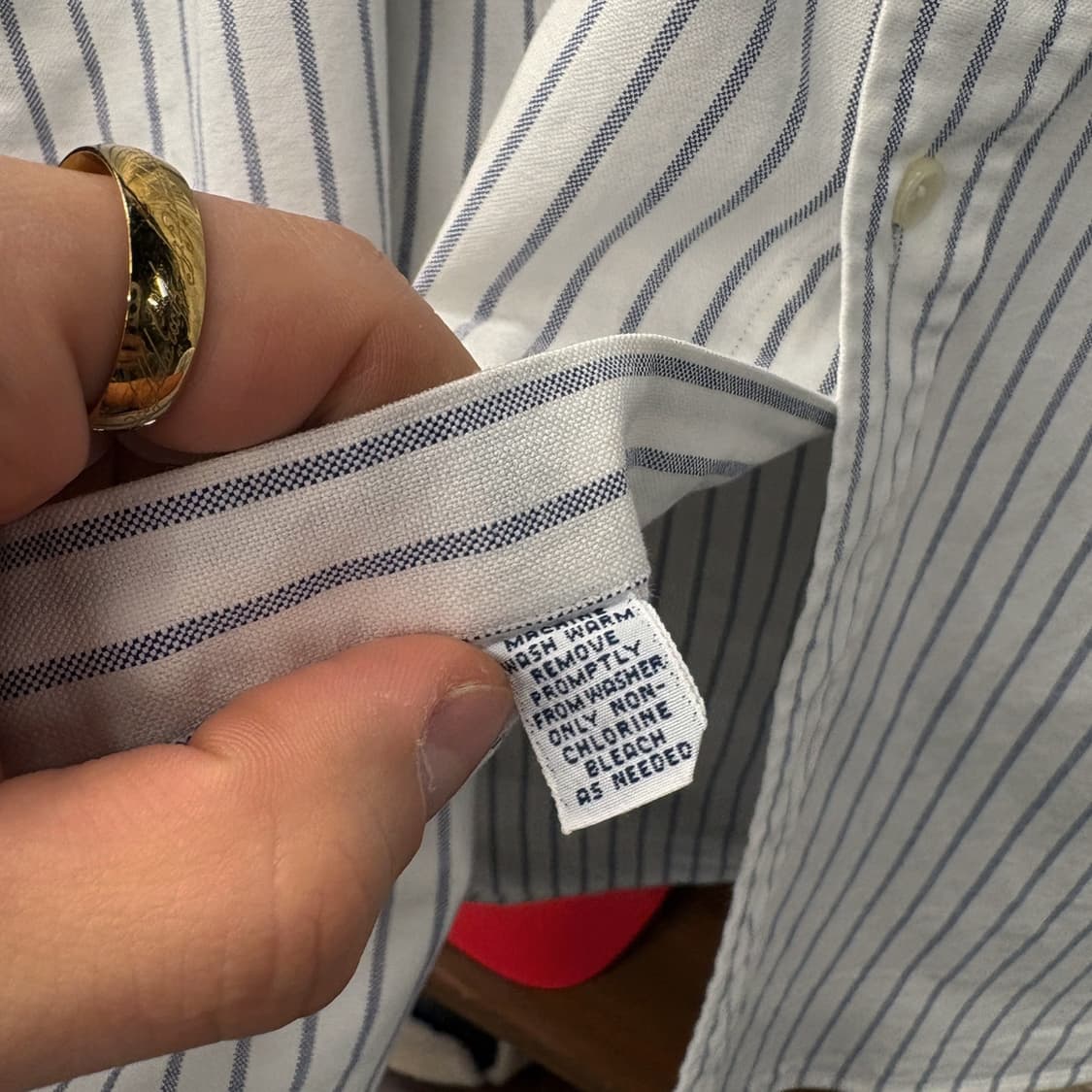 90s 폴로 랄프로렌 빅셔츠 라인 코튼 스트라이프 버튼다운 셔츠 N791 상품이미지7