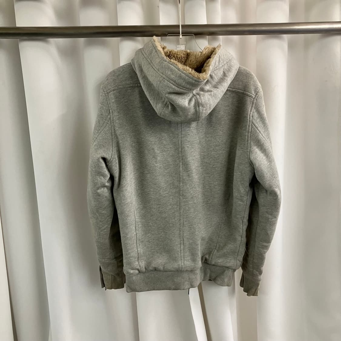 디젤 그레이 헤비웨이트 퍼 후드집업 M 상품이미지2