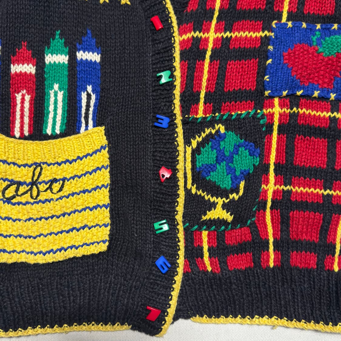 M vtg 크리스마스 니트 베스트 상품이미지4