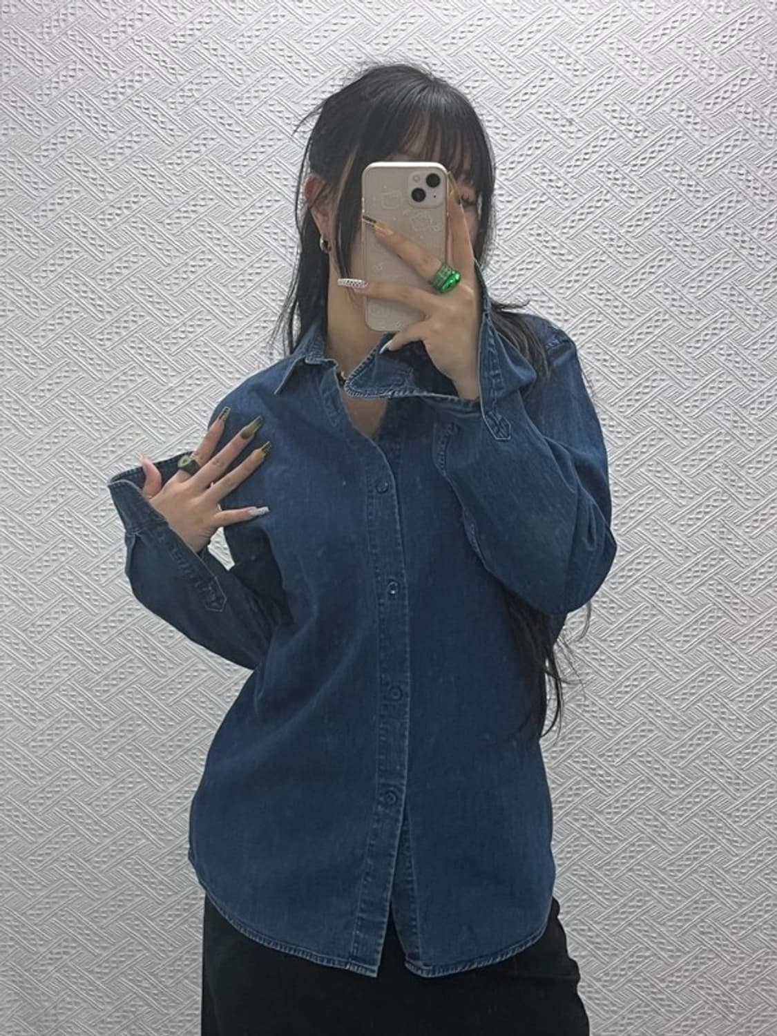 아페세 APC 올드스쿨 빈티지 캐주얼 데님 셔츠 S C08091 상품이미지2