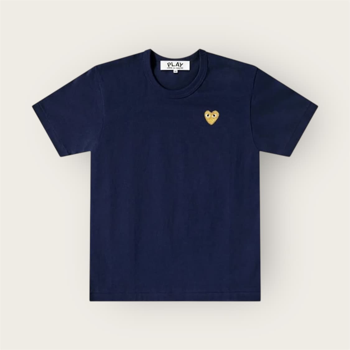 M/ 꼼데가르송 플레이 하트 로고 라운드 반팔 상품이미지1