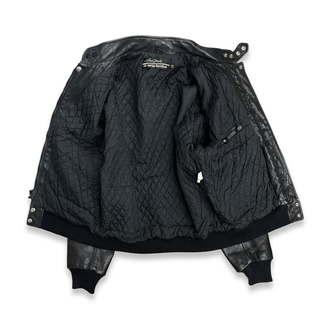 80s Harley-Davidson 레더 봄버 자켓 46 상품이미지3