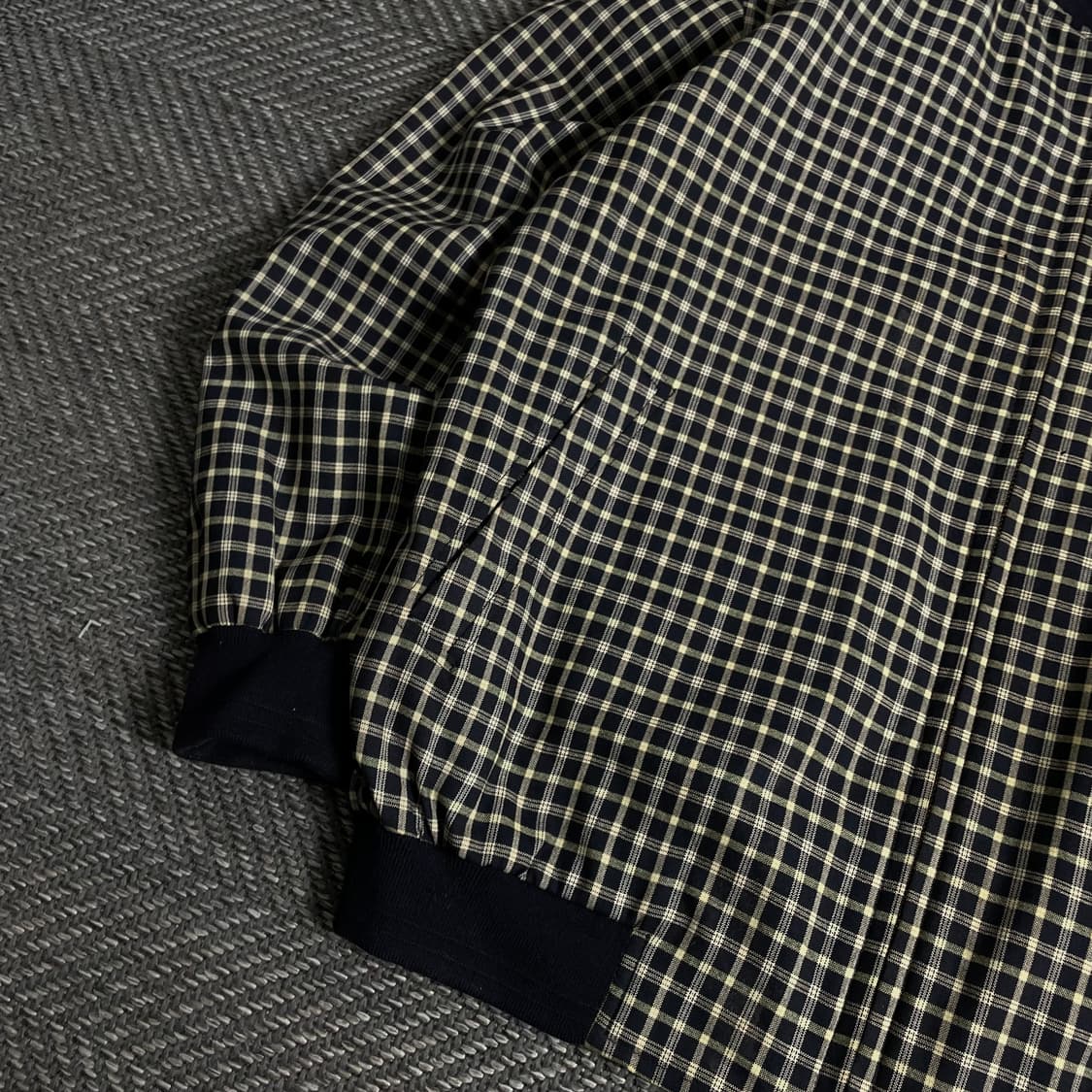 Galaxy 빈티지 체크 패턴 블루종 자켓y 3671 상품이미지5