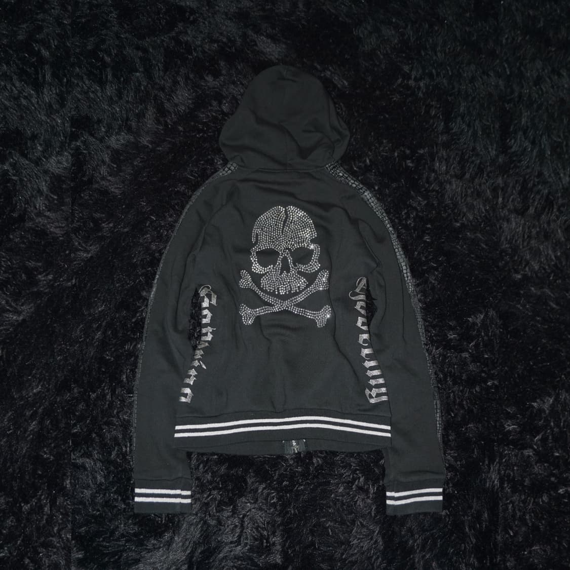 (strange heaven) punk rhinestone hood  상품이미지1