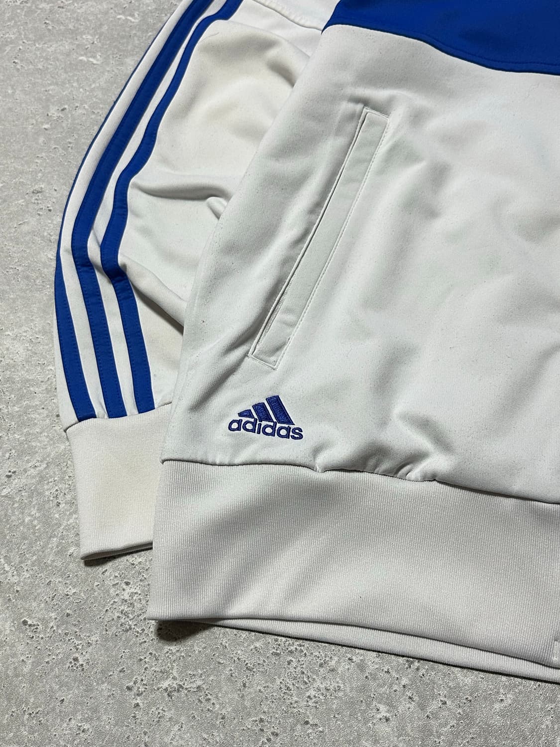 아디다스 첼시 화이트 블루 희귀 트랙탑 상품이미지4