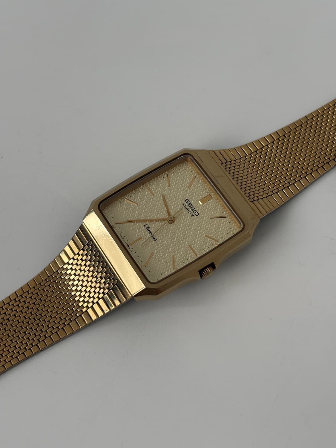 1980s Chronos Gold Square Quartz 상품이미지4