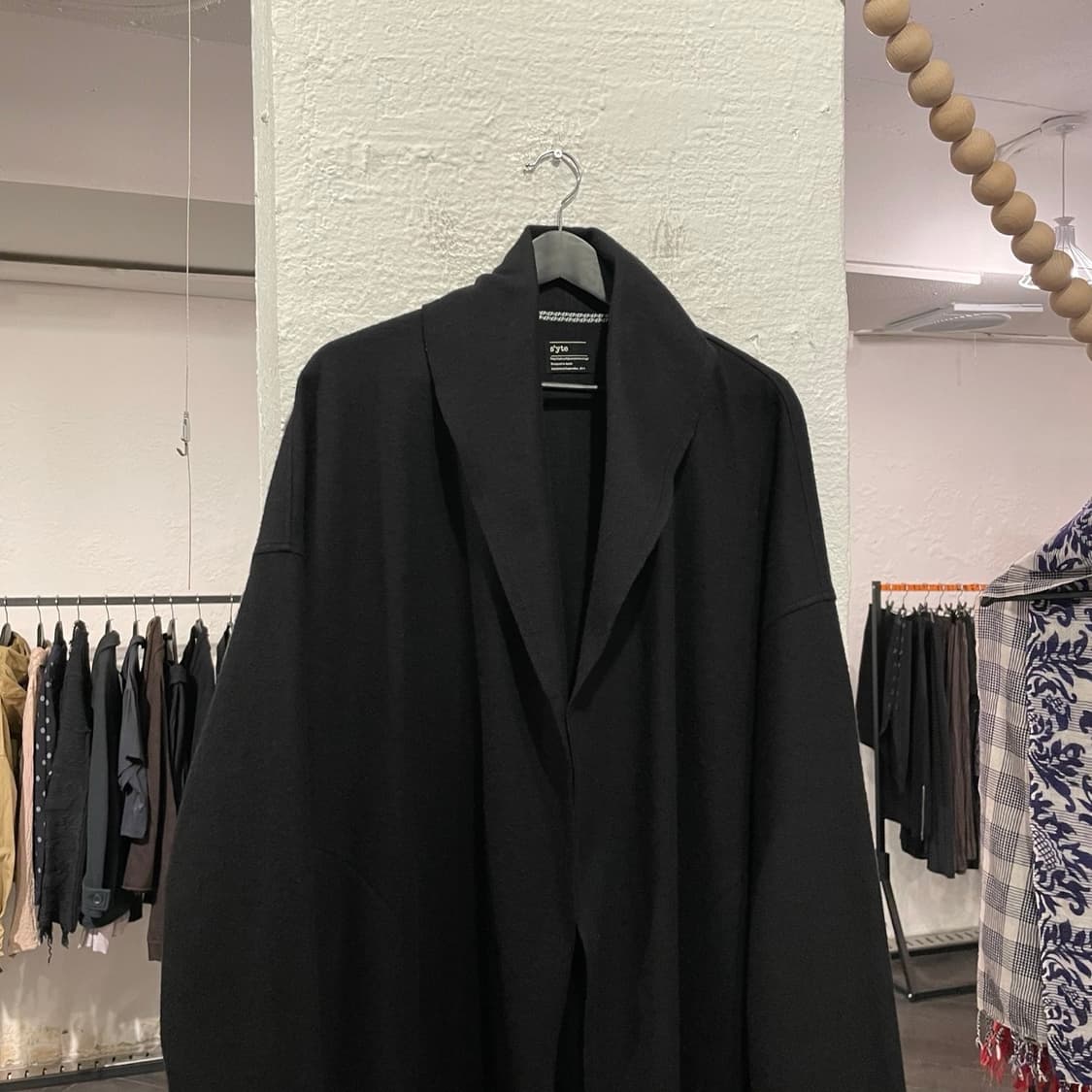  요지야마모토 숄카라 울 코트 상품이미지2