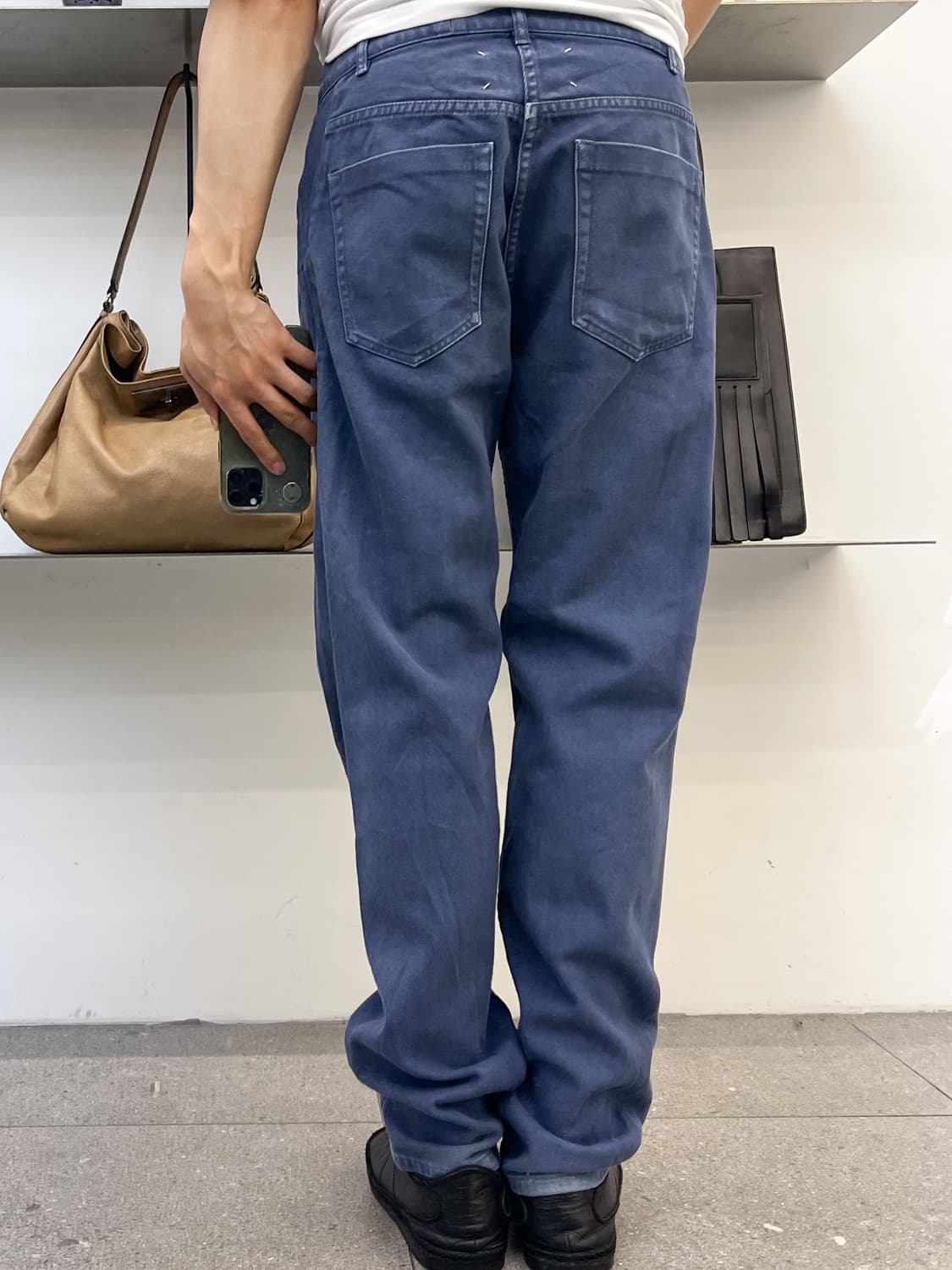 메종 마르지엘라 13fw 백 스티치  데님 진  상품이미지3