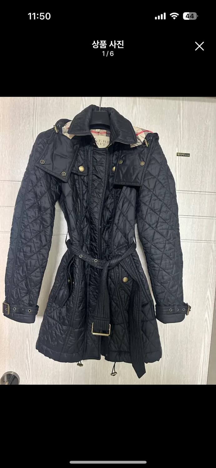 버버리 브릿 퀼팅 자켓 블랙  상품이미지1