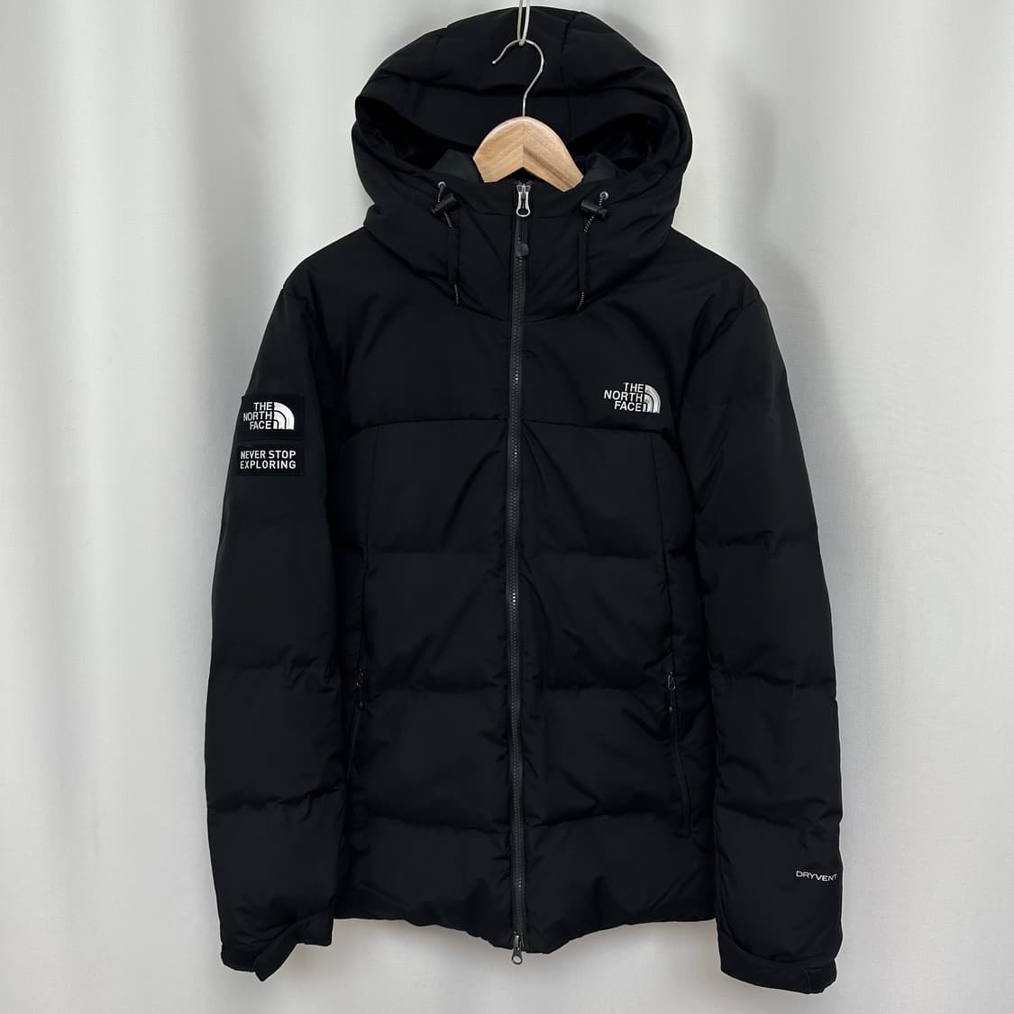  노스페이스 남자 후드 패딩 검정 새것과같아요 95  M 상품이미지1