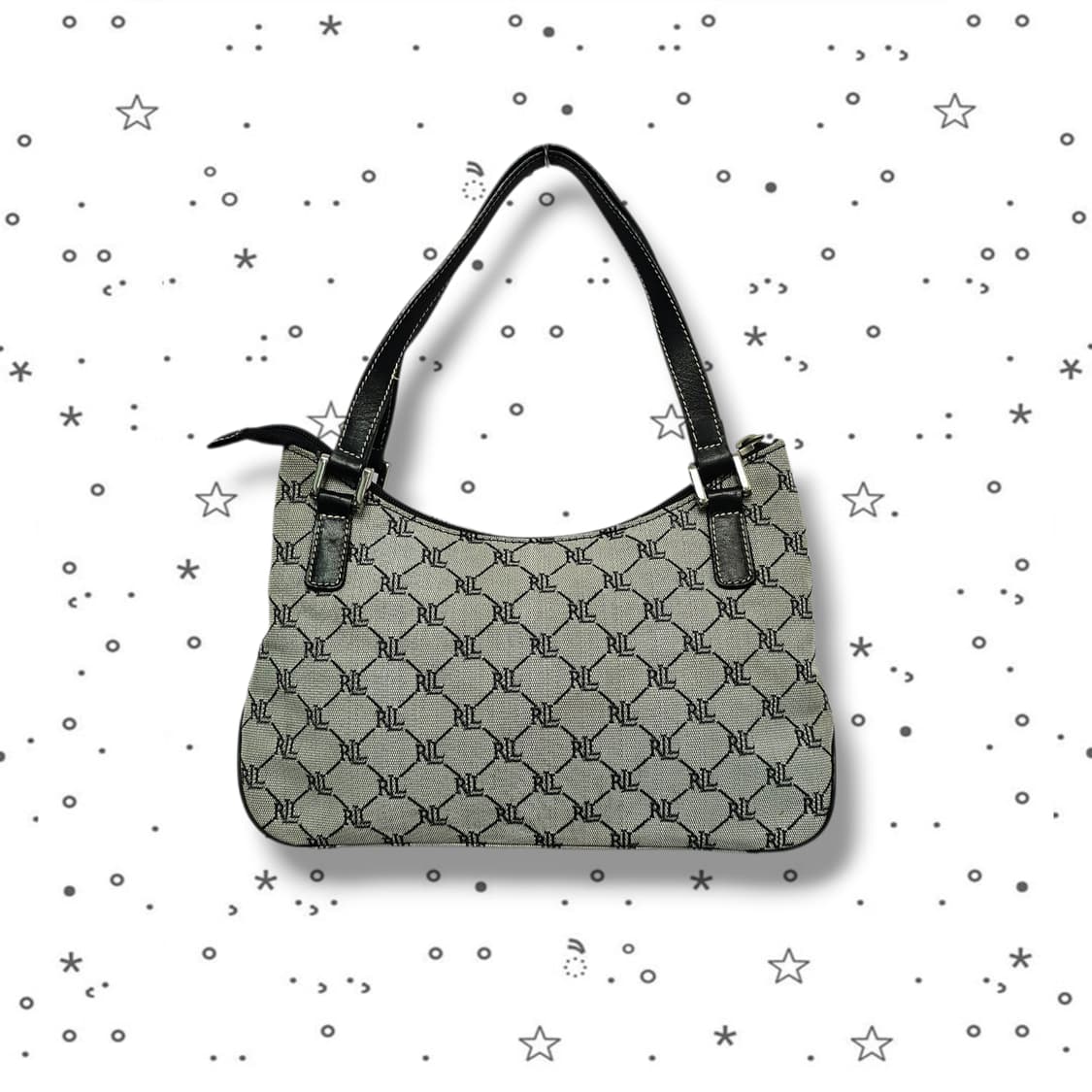 Ralph Lauren 랄프로렌 모노그램 캔버스 숄더백 상품이미지1