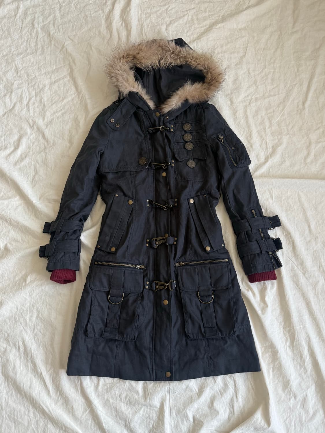 Y2k 네이비 야상 코트 상품이미지1