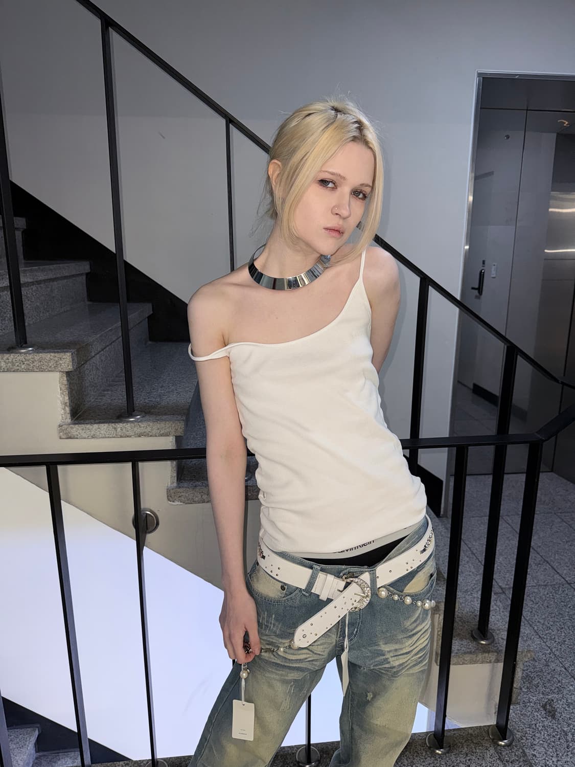 rib knit tank top 상품이미지4