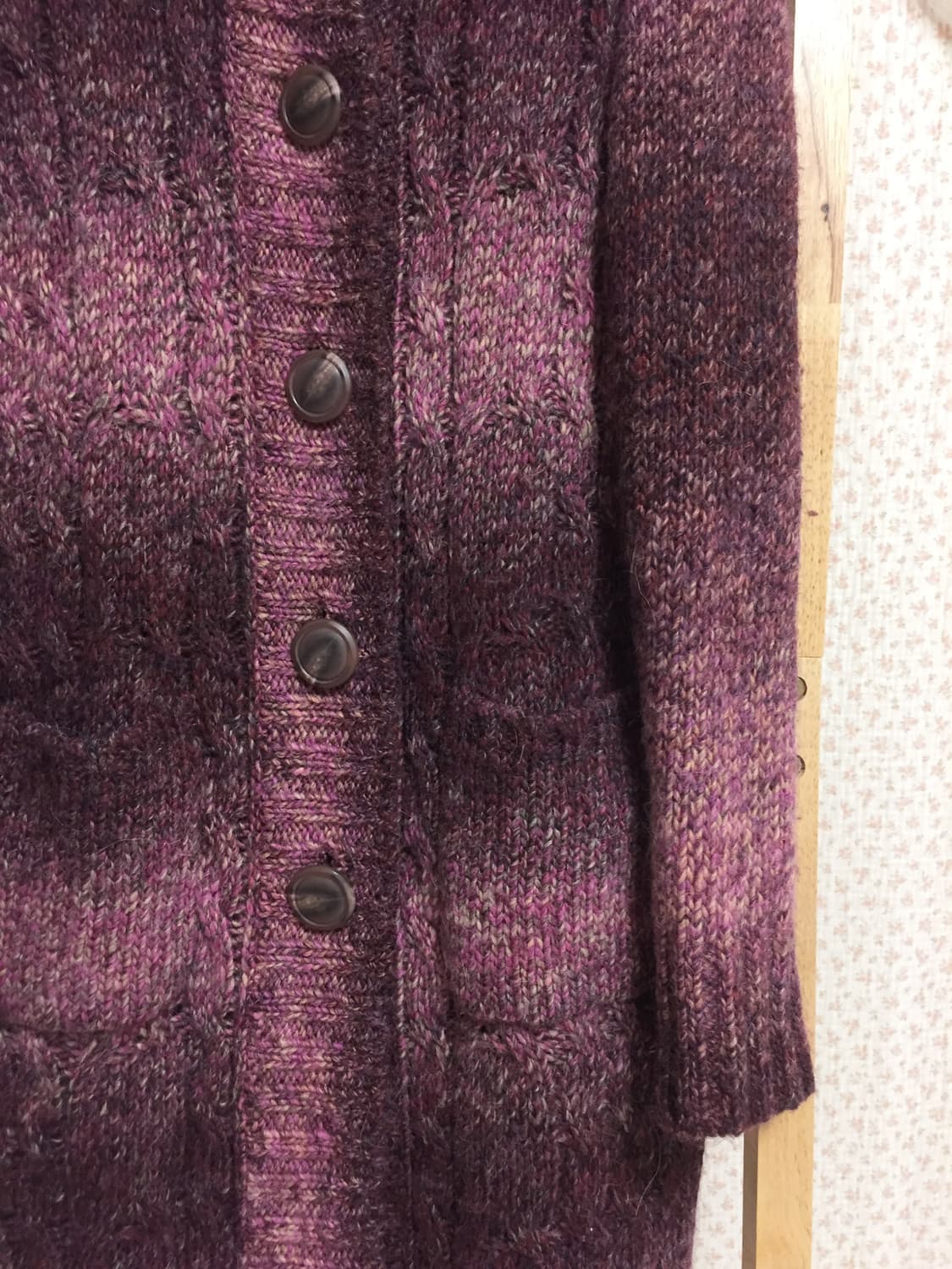 빈티지 모리걸 미안하다사랑한다 은채깔 오로라 니트가디건 상품이미지7