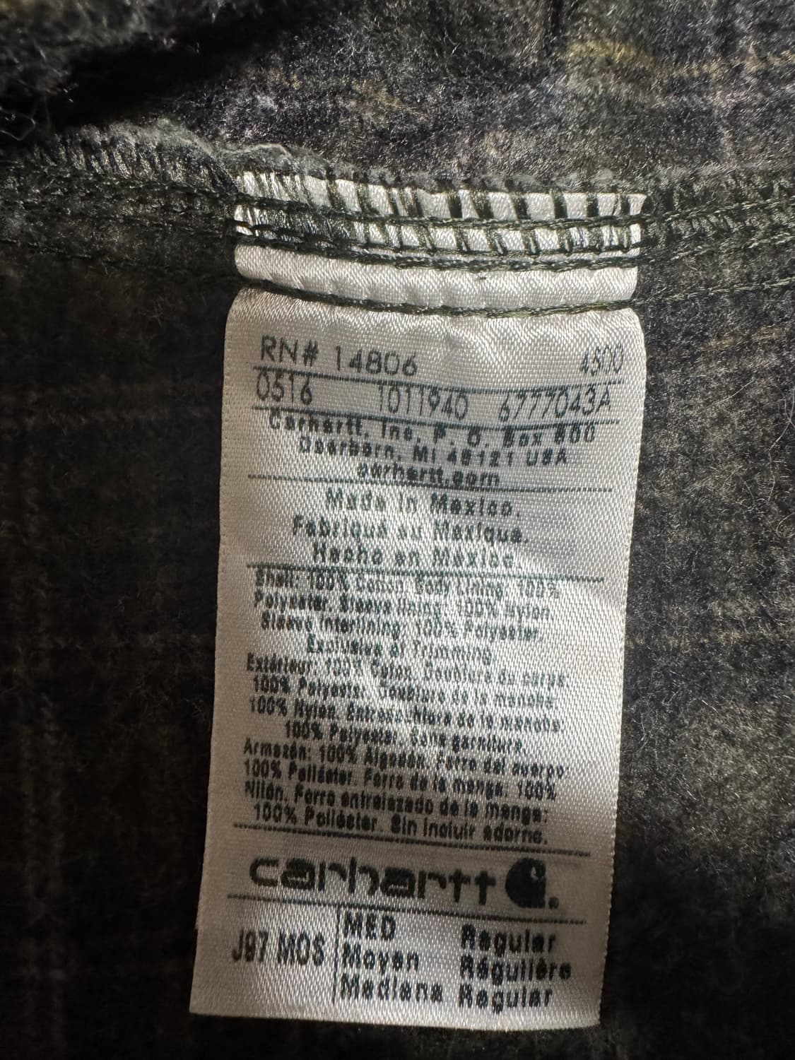 칼하트 디트로이트 j97 모스 mos medium 상품이미지7