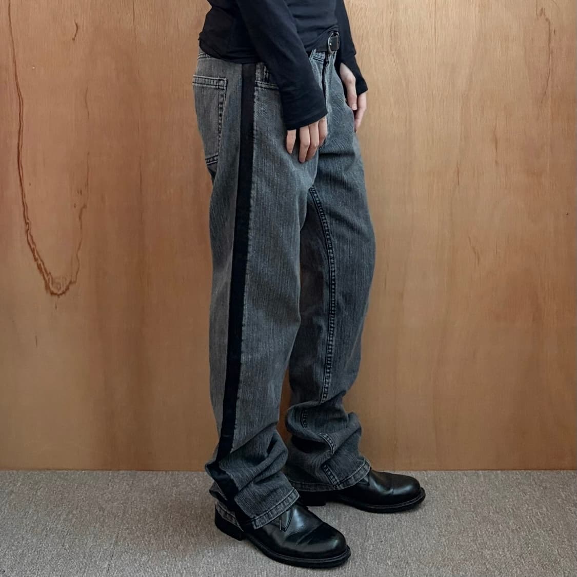 꼼데가르송 옴므 사이드라인 데님 팬츠 상품이미지2