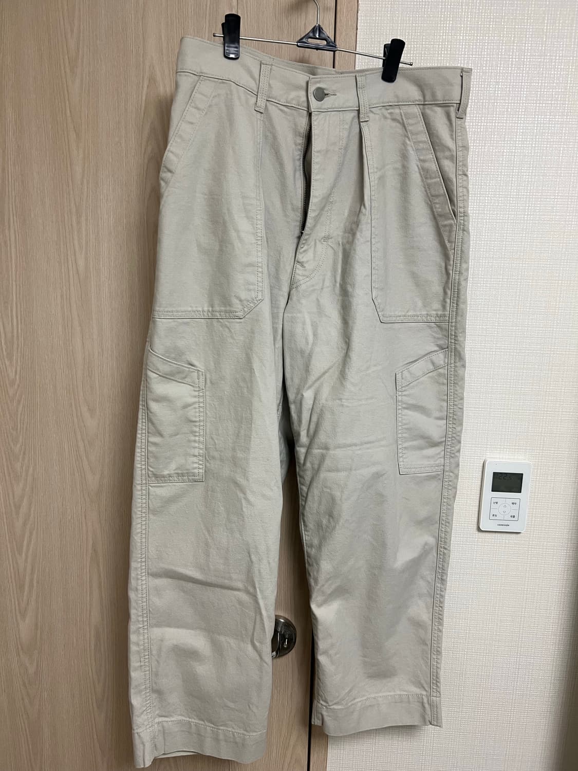 유니클로U/와이드 핏 베이커 팬츠 내츄럴/76 상품이미지2