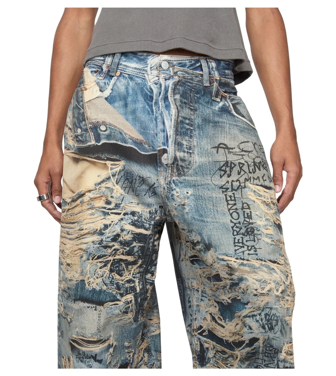 Acne studios 아크네스튜디오 블루 슈퍼 배기 데님 상품이미지6