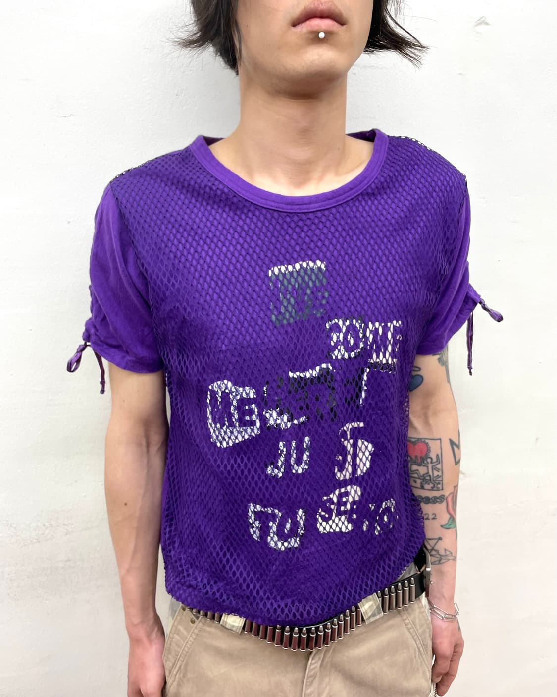 Purple Layering Strap T-Shirt 상품이미지3