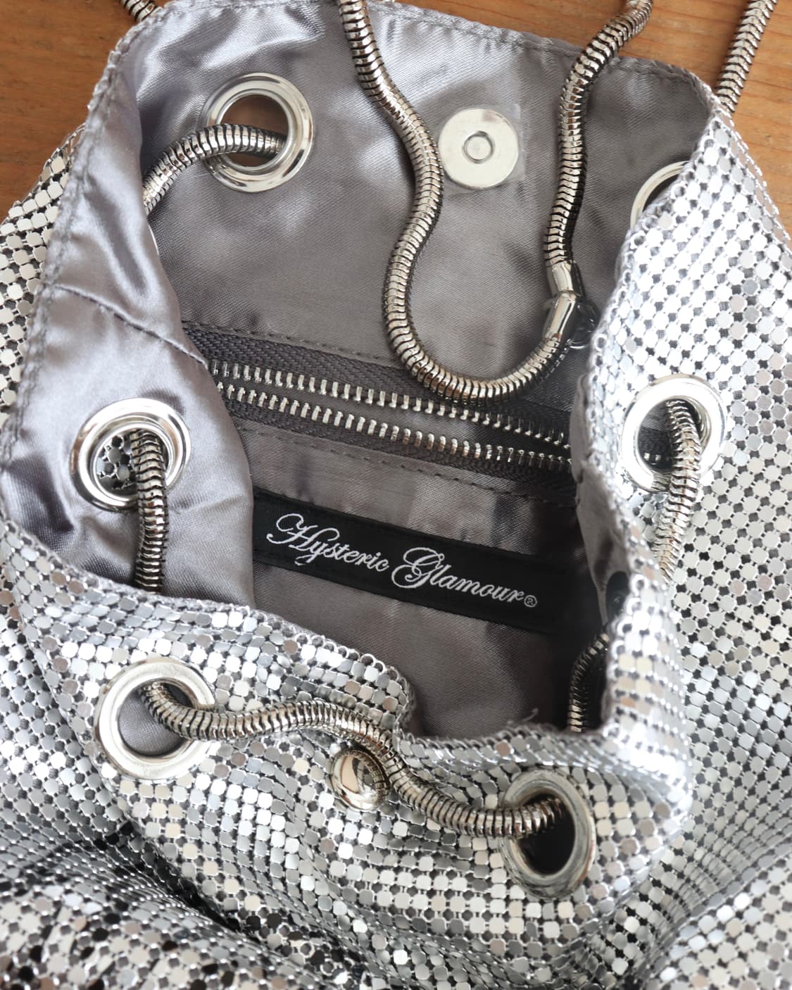 [Hysteric Glamour] Silver Metal Mesh Bag 상품이미지10