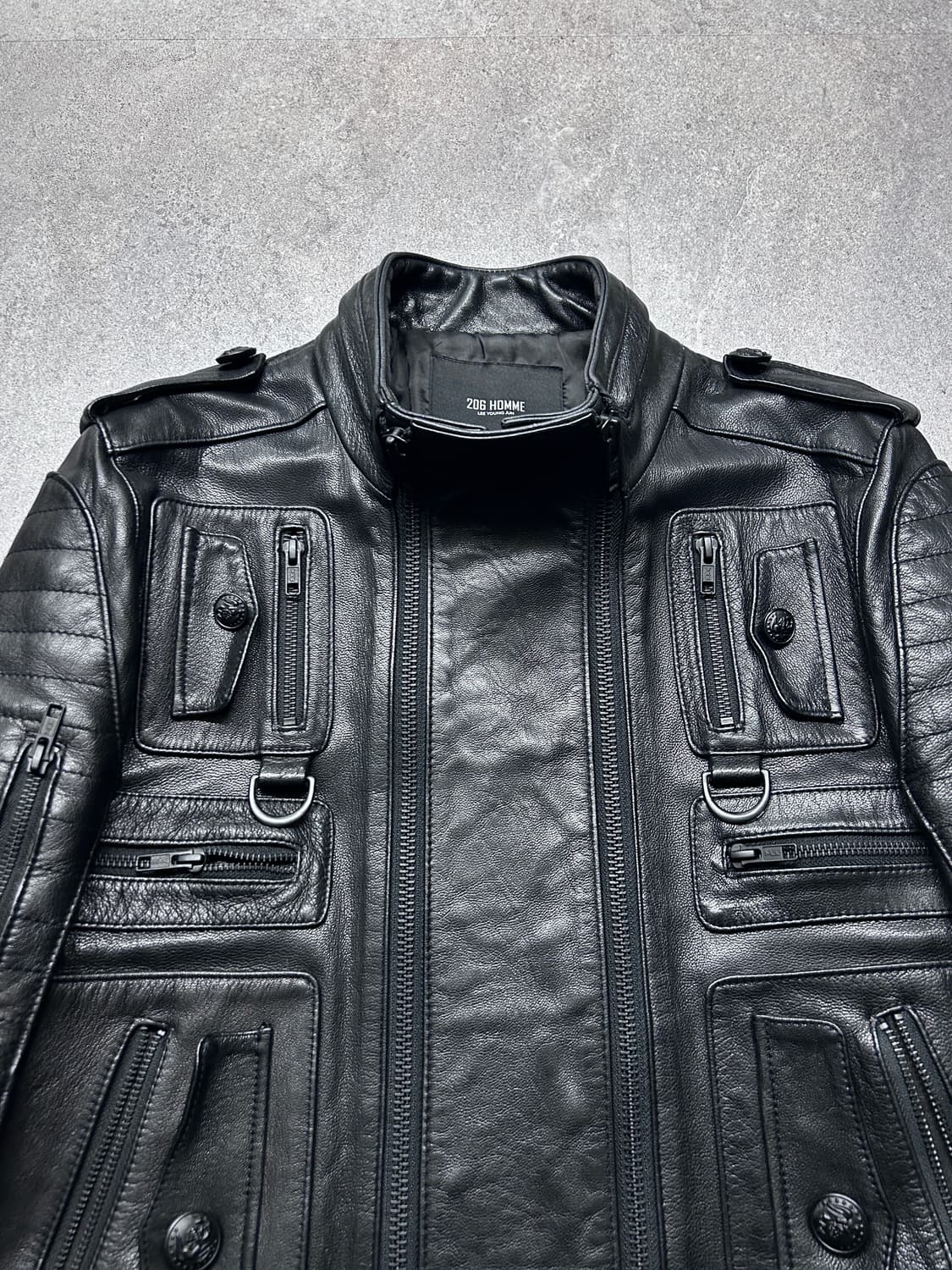 206 옴므 멀티 포켓 램스킨 자켓 상품이미지2