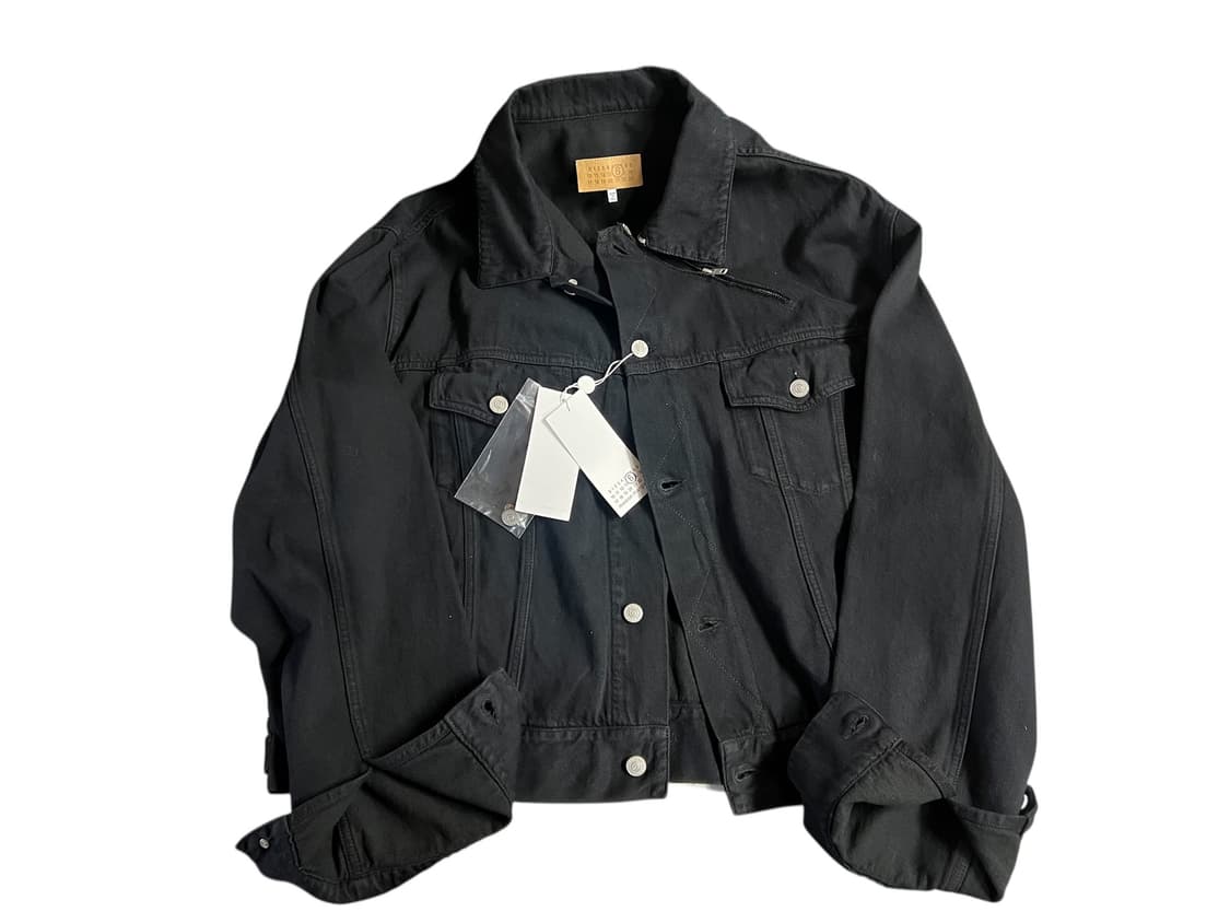 MM6 크롭데님 짚업/버튼플라이 트러커 상품이미지6