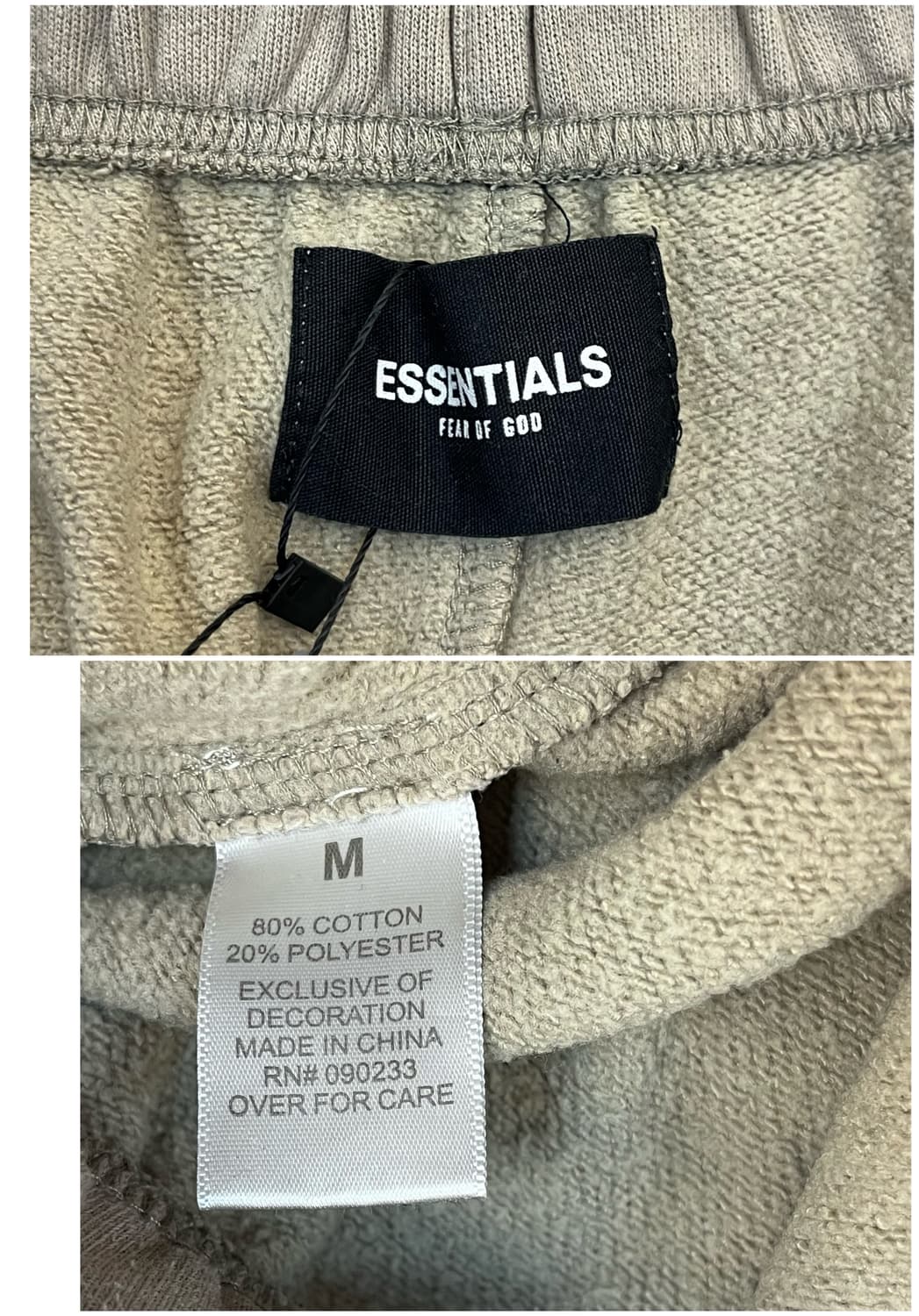 피어오브갓 에센셜 하프 스웻 팬츠 오트밀 M #csz3274  상품이미지3