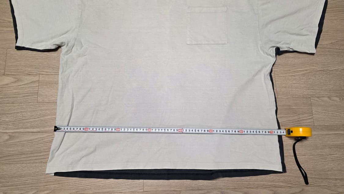 캐피탈 kapital 본 투톤 빅 포켓 티셔츠 키나리 블랙 상품이미지4