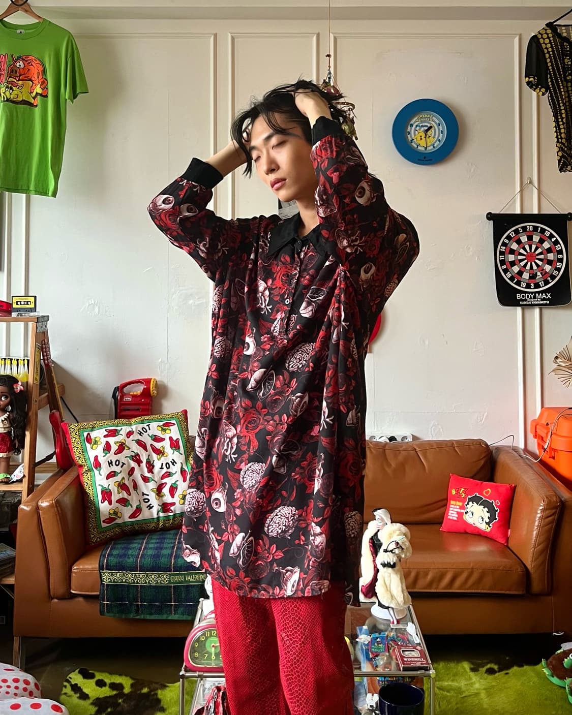 Drug Honey Grotesque Graphic Blouse 상품이미지2