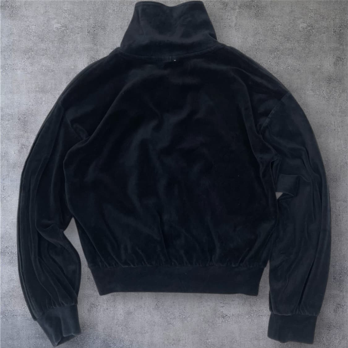 챔피온 Champion 블랙 벨루어 하프집업 조거팬츠 트레이닝 셋업 상품이미지4