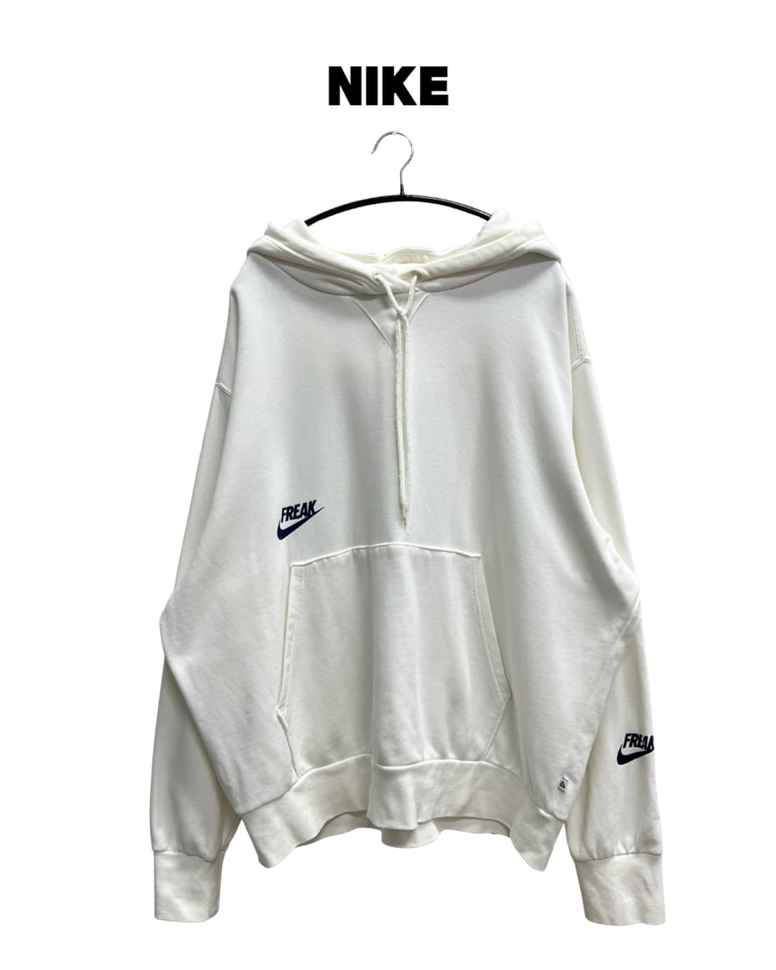 (4XL) 나이키 야니스 풀오버 베스킷볼 후드 티 화이트 상품이미지1