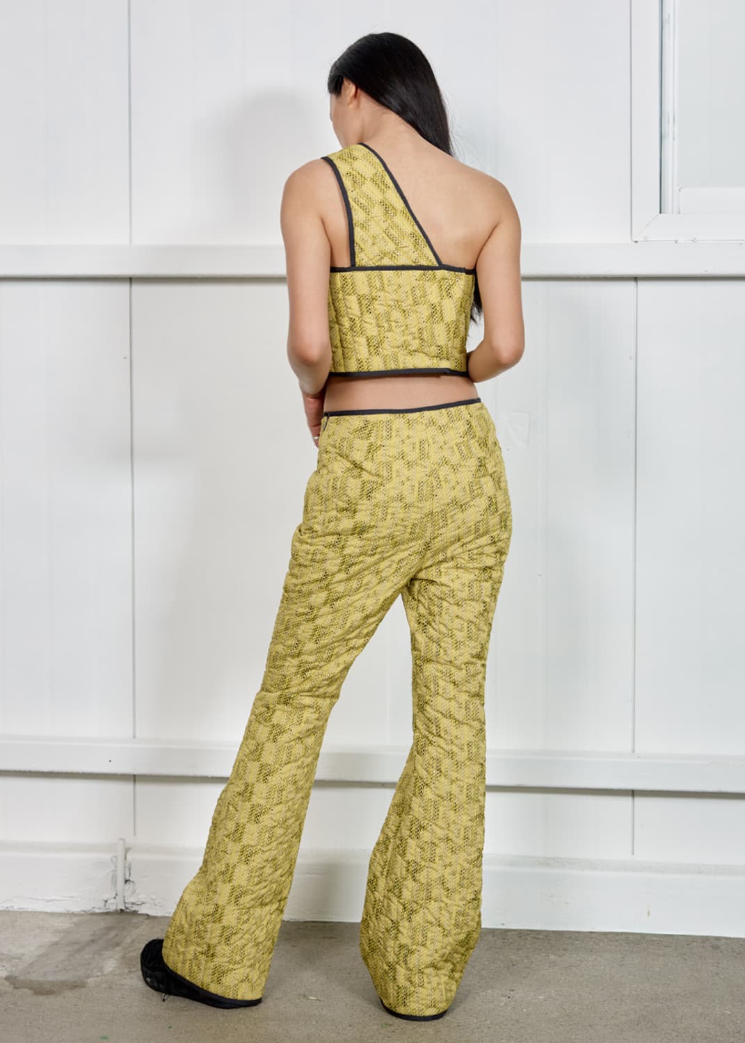 S/E/O PADDED PANTS YELLOW 상품이미지3