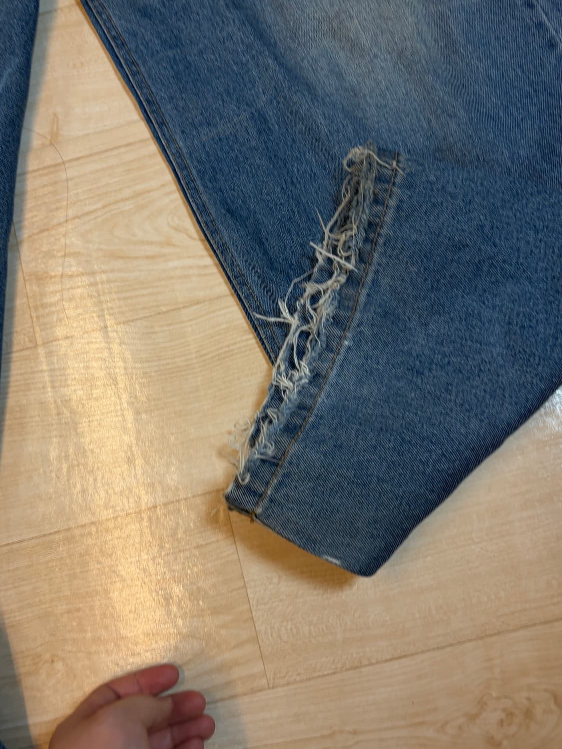 [2]명작 노쿨러스 데님 팬츠 소코년 함준수님 착용 상품이미지4