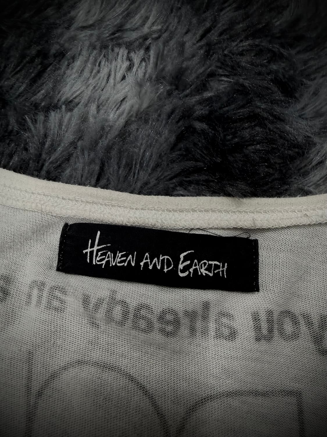 Heaven and Earth 레터링 화이트 롱슬리브 상품이미지9