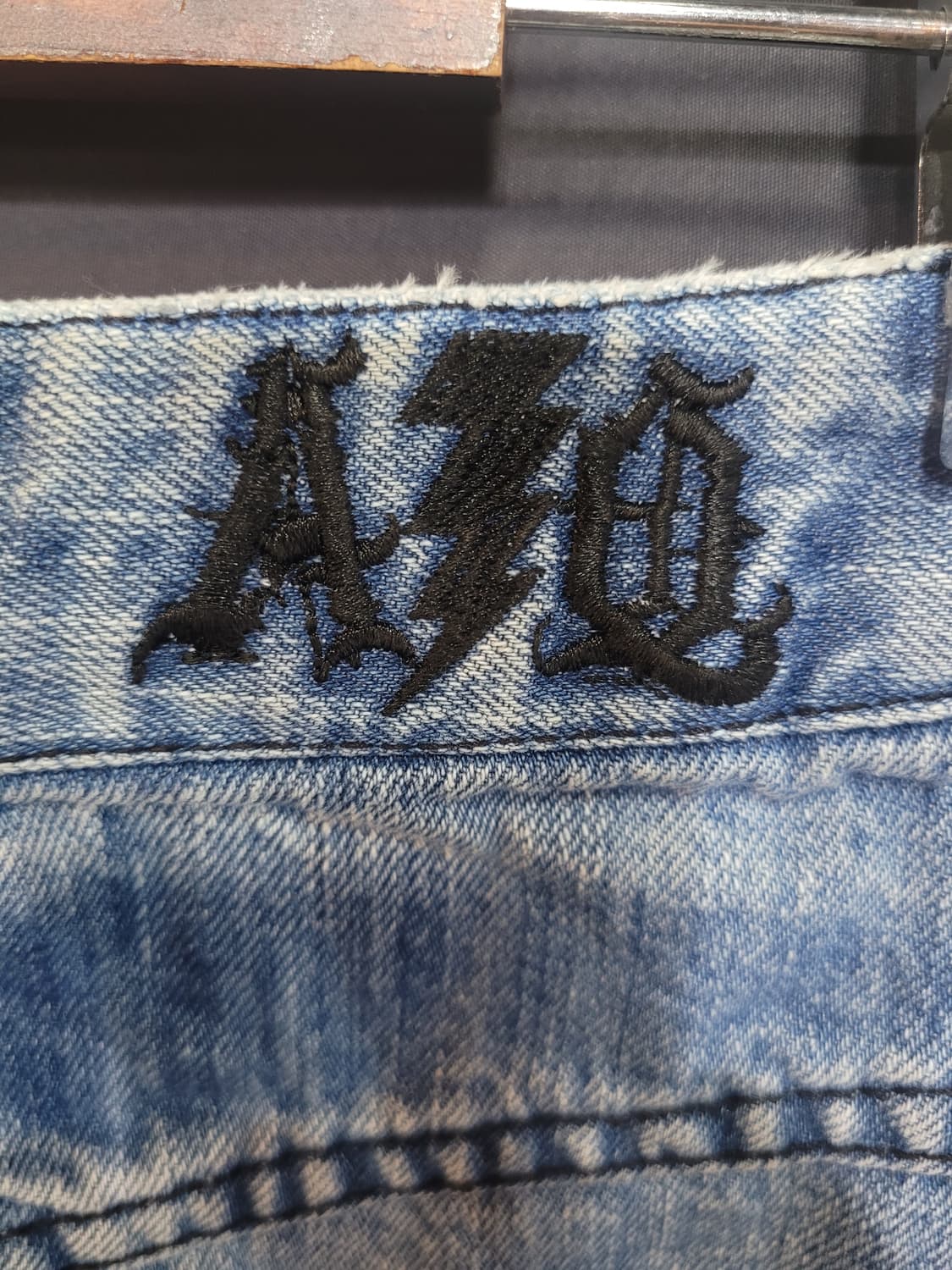 ALGONQUINS 빈티지 스컬 펑크 데님스커트 상품이미지5