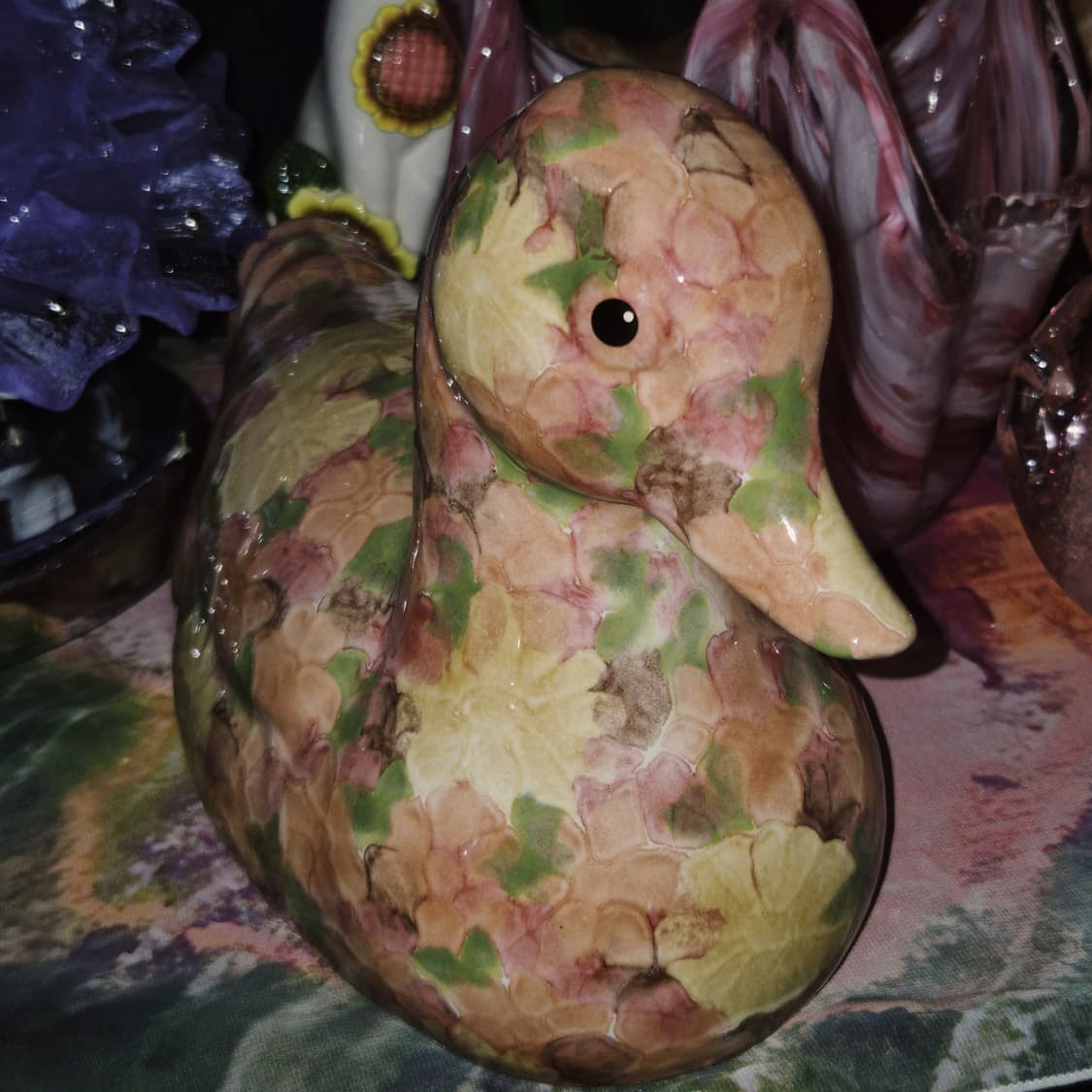 80s 영국 파크로즈 플로랄 오리 3XL 피겨린 상품이미지10