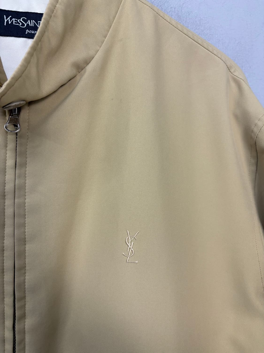 입생로랑 베이지 블루종 자켓 A3081 상품이미지3