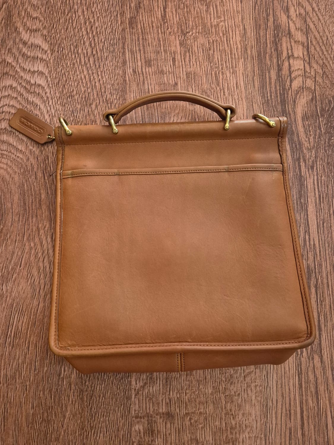 Old coach willis 코치 윌리스 British tan 레더백 상품이미지4