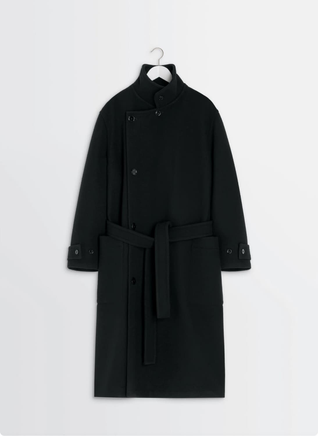 르메르 24fw 더블 울 랩코트 블랙 S 상품이미지3