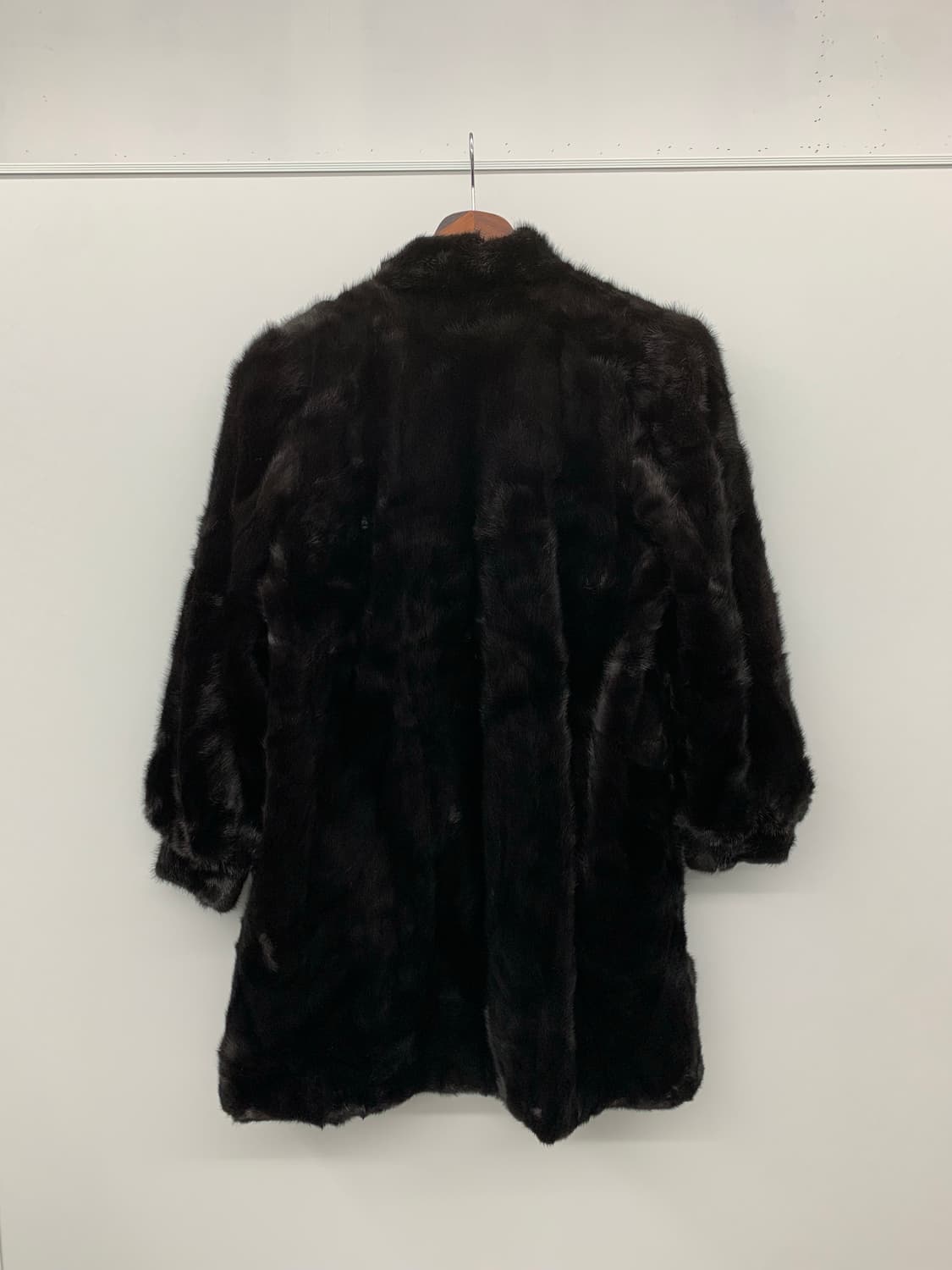 사가 밍크 블랙 코트 상품이미지4